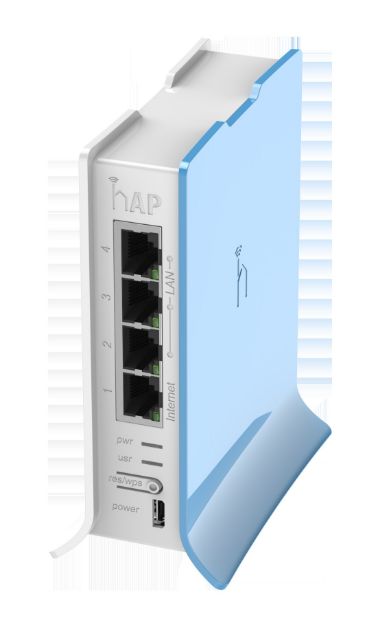 MikroTik hAP Lite Tower 4 Port WiFi 4 Router | MT-RB941-2ND