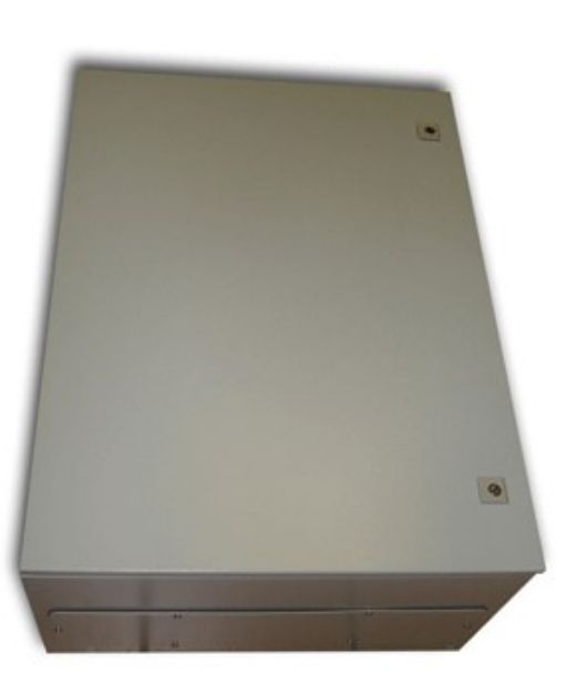Metal IP55 Weatherproof Enclosure (800x600x350), Beige, Surface Mount, Lockable Doors