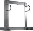 Square Wall Mount Brackets, 250mm Offset, 32-60mm, Two Clamp Galvanised