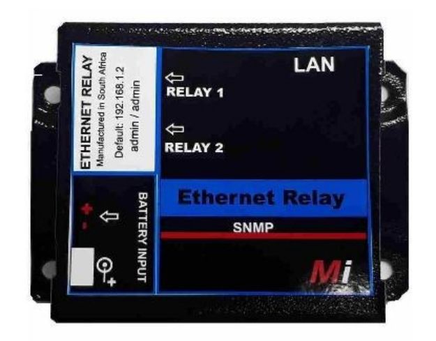 Micro Instruments 2 Port Ethernet Relay, 12V to 24V