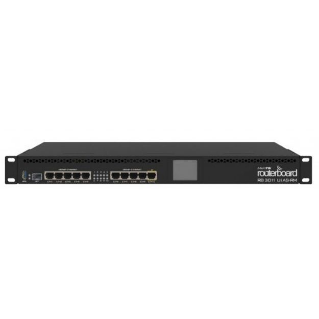 MikroTik 10 Port Gigabit 1SFP 2 Core L5 Rack-Mount Router | RB3011UiAS-RM