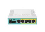 MikroTik hEX PoE - Desktop PoE Router with 5 Gb, 1 SFP and 1 USB port
