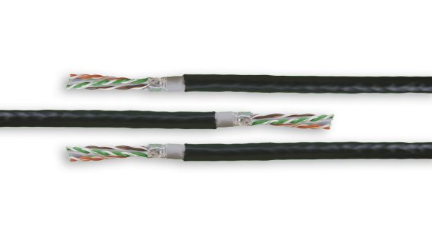 Acconet CAT6 UV Outdoor Ethernet Cable 100m Black CCA SF/TP Pull Box| CAT6-100-U