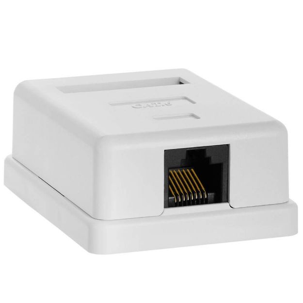 Acconet CAT6 Single RJ45 Wall Box | CAT6-BOX-1