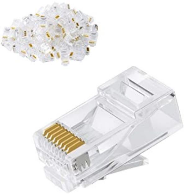 Acconet CAT6 RJ45 Connectors, Stranded/Solid Core, 50 Pack