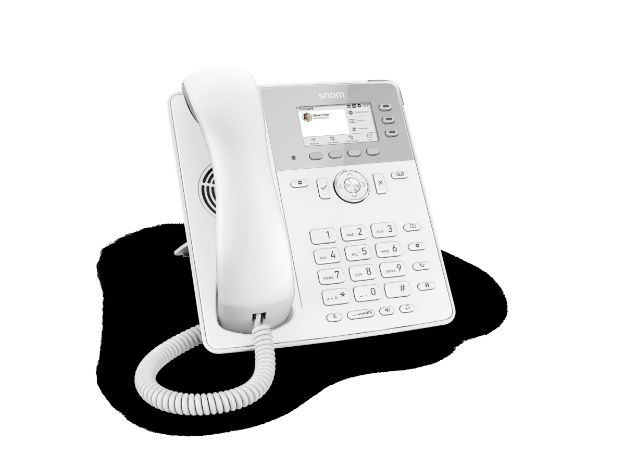 Snom D717 6-line Desktop SIP Phone in White - No PSU Included - Wide Colour TFT Display - USB