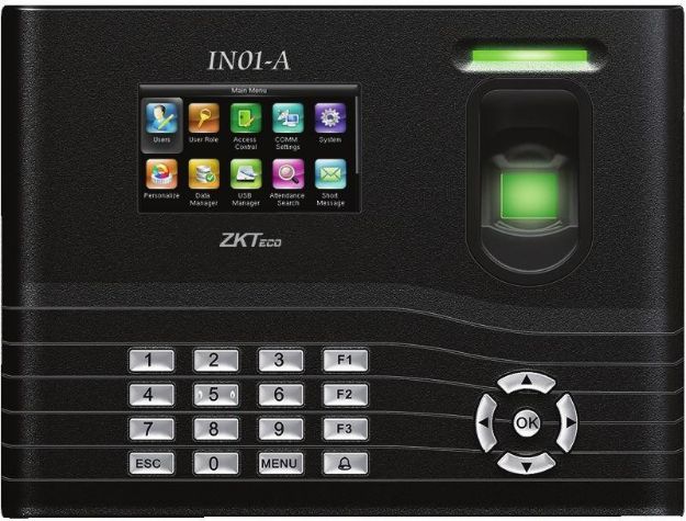 ZKTeco - IN01 Fingerprint &amp; RFID Time &amp; Attendance Terminal