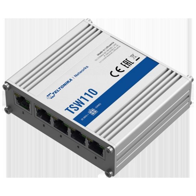Teltonika 5-Port L2 Unmanaged Ethernet Switch | TSW110