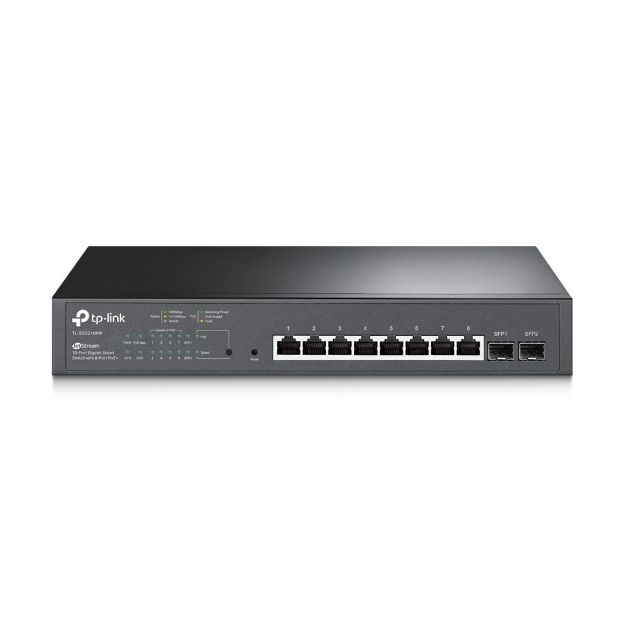 TP-Link JetStream 10-Port Gigabit Smart Switch 8-Port PoE+ TP-SG2210MP