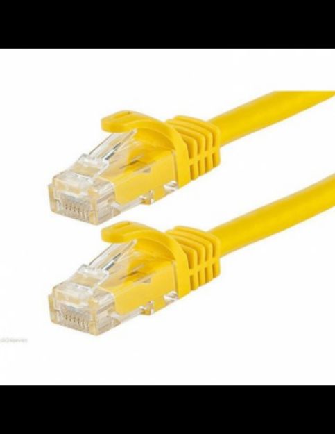 Acconet CAT6 0.5m UTP Flylead (Patch Lead) Yellow | CAT6-FLY-0.5-YELLOW