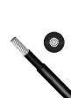 Acconet 16mm Silicone Battery Cable Black