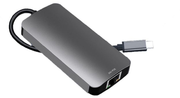 Acconet Gigabit USB-C to Passive POE Injector 24v for Ubiquiti, Mikrotik, Cambium