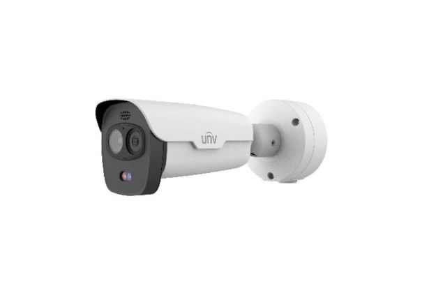 UNV - H.265 - 4MP LightHunter Dual-spectrum Thermal Network Bullet Camera -smoke, fire &amp; Temp