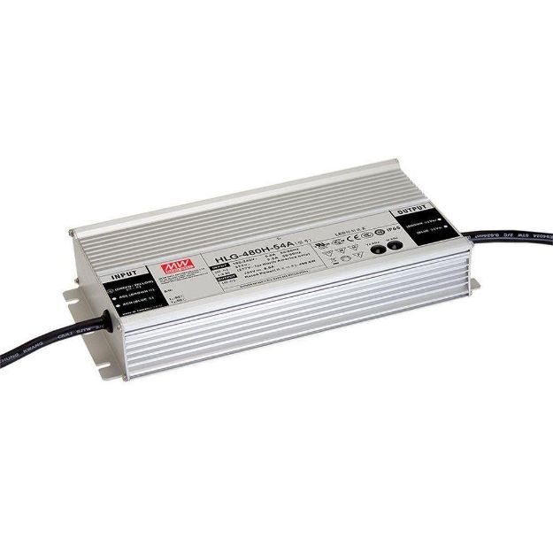 MW 480W Constant Voltage &amp; Current LED Drier Driver | MW-HLG-480H-54