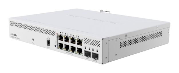 MikroTik Cloud Smart Switch 8 Port PoE 2 SFP+ desktop enclosure | MT-RBCSS610-8P-2S+IN