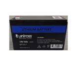 Uniross 12.8V 7Ah (89.6Wh) LiFEPO4 Battery | UR-BAT-LiFePO4-12-7