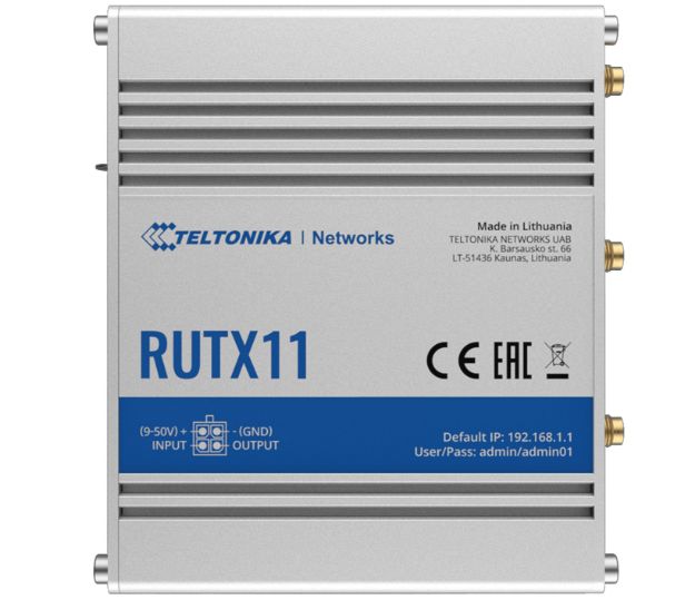 Teltonika Industrial LTE Cat6 WiFI IoT Router | RUTX11