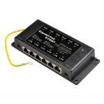 Passive POE Injector Hub, 6 Port, Gigabit, 2.1mm Jack